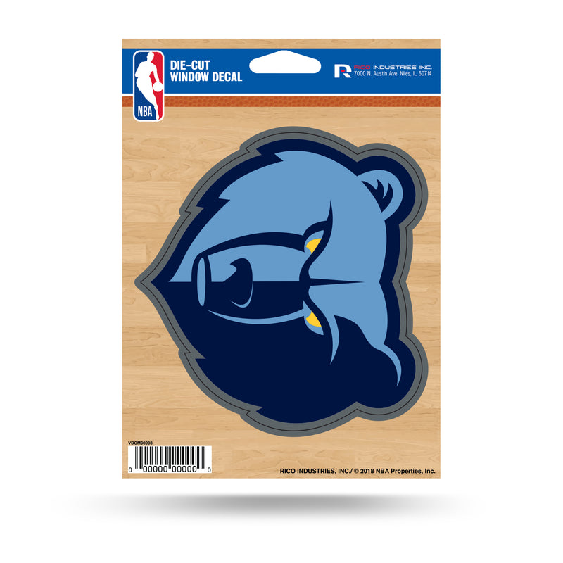 NBA Memphis Grizzlies 5" x 7" Vinyl Die-Cut Decal - Car/Truck/Home Accessory By Rico Industries