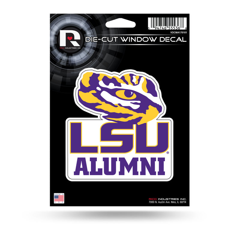 NCAA LSU Tigers 5" x 7" Vinyl Die-Cut Decal - Car/Truck/Home Accessory By Rico Industries