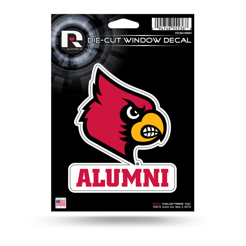 NCAA Louisville Cardinals 5" x 7" Vinyl Die-Cut Decal - Car/Truck/Home Accessory By Rico Industries