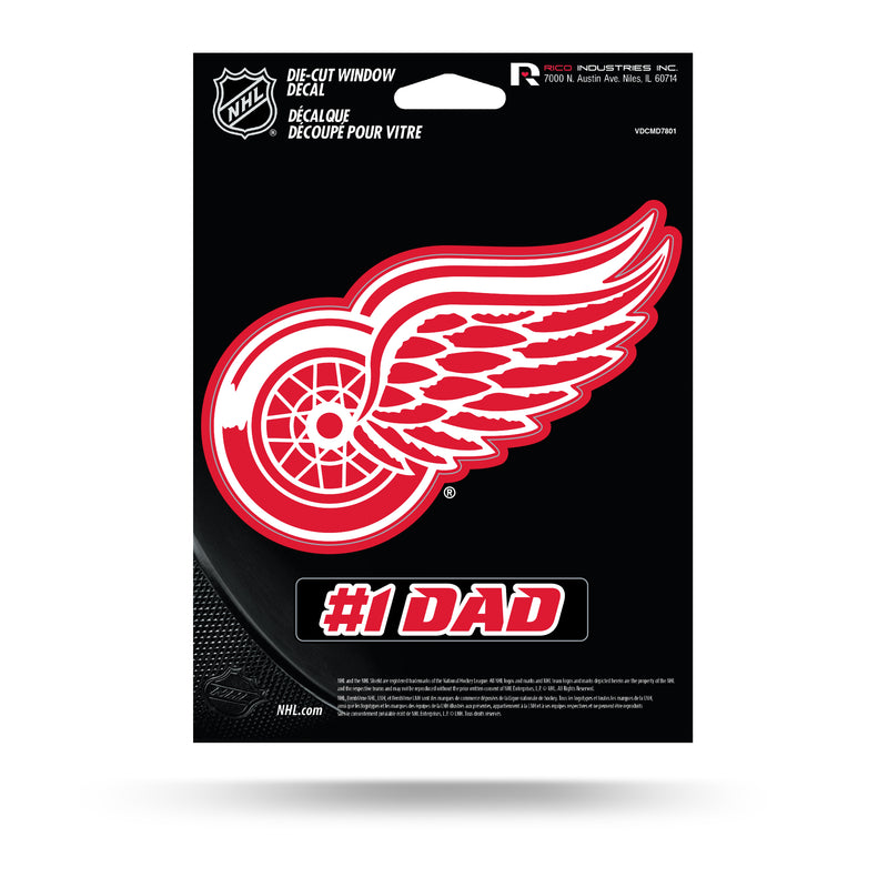 NHL Detroit Red Wings 5" x 7" Vinyl Die-Cut Decal - Car/Truck/Home Accessory By Rico Industries